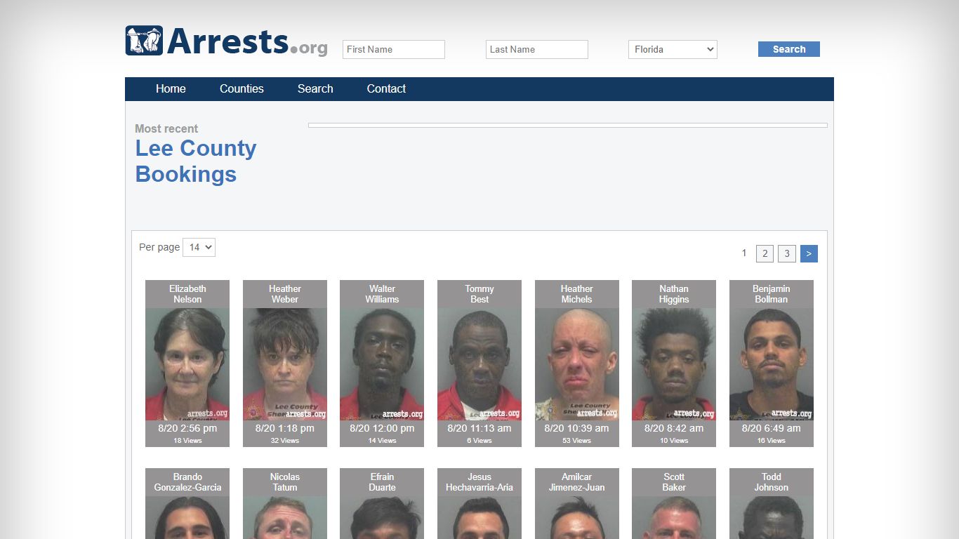 Lee County Arrests and Inmate Search